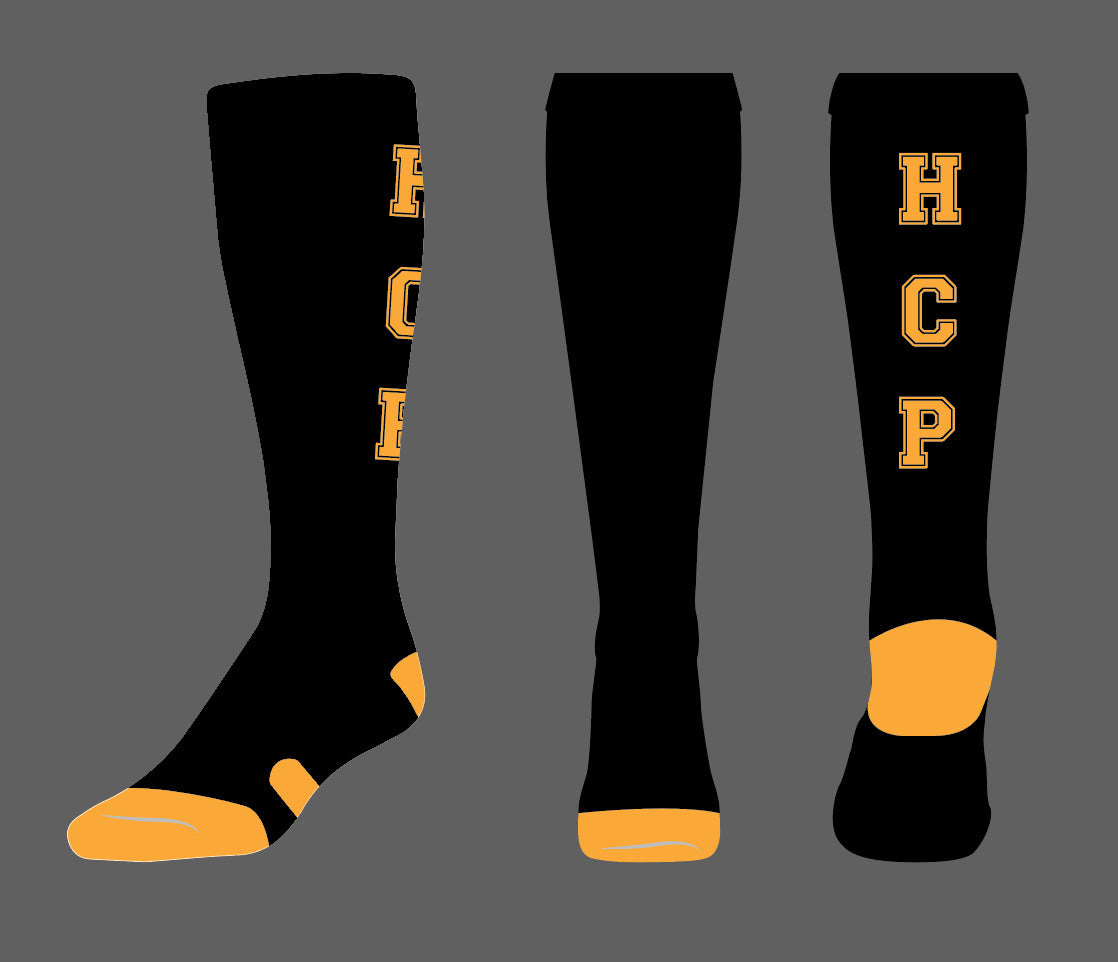 HCP Block Letter Spirit Socks