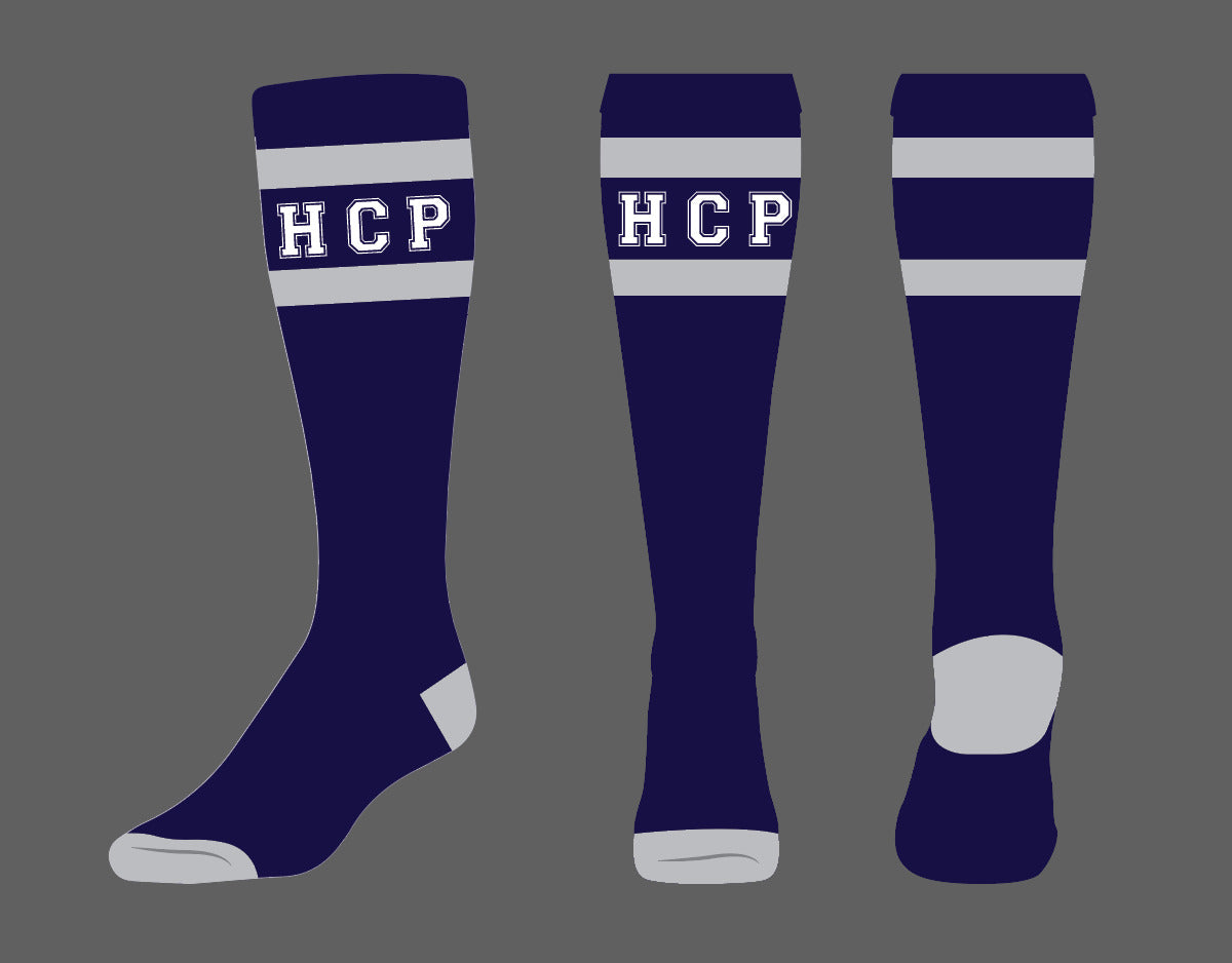 HCP Block Letter Spirit Socks